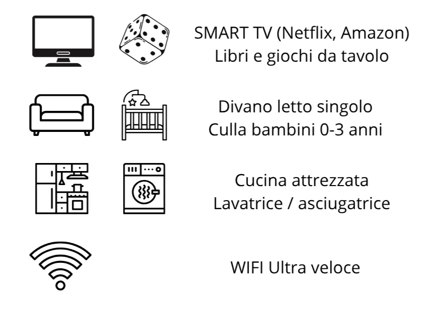 monteverde appartmento camera doppia con bagno in camera